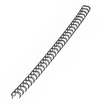 Wire comb, black 6 mm (21-35 sheets), pack of 100
