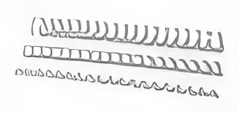 Plastic comb, white 10 mm (41-55 sheets), pack of 100