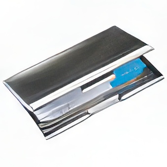 Chrome visiting-card case, glossy