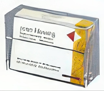 Plastic visiting-card box, transparent