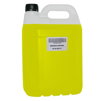 Cleaning fluid for print heads - yellow, inside, OCP brand, 5kg