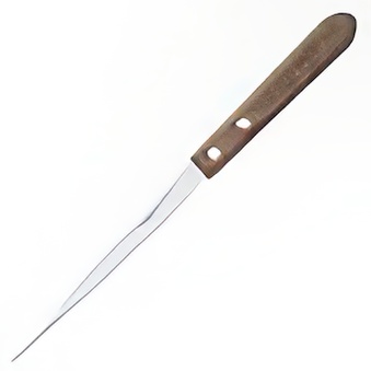 Letter Knife with Straight Blade and Wooden Handle