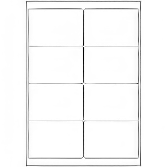 Labels 0817 - 8 labels on sheet