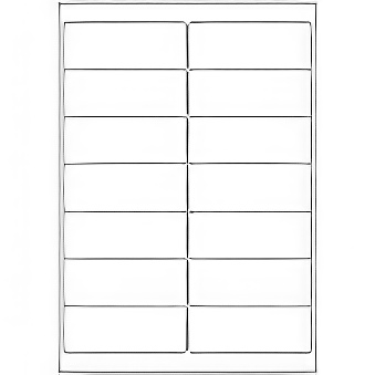Labels 0810 - 14 labels on sheet