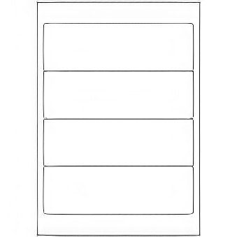 Labels 1016 - 4 labels on sheet
