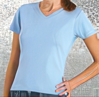 Ladie&rsquo;s Blouse light blue T-shirt for print L