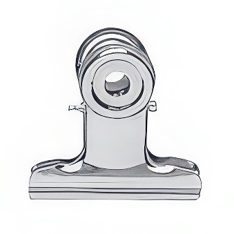 Metalowy klip na dokumenty 50 mm - 10 sztuk w opakowaniu