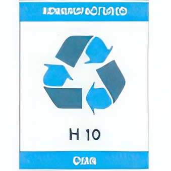 Labels for HP 10 Cyan cartridges (piece of 4)