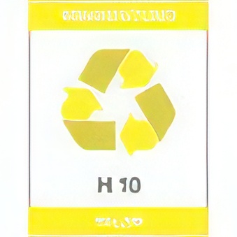 Labels for HP 10 Yellow cartridges (piece of 4)