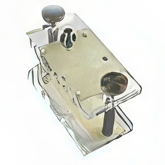 V Box Mini device for filling HP black cartridge