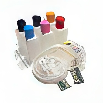 System stałego zasilania do Epson Stylus Photo R285 + 6 chipów autoresetujących