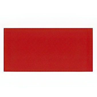 Symbole magnetyczne - prostokąty czerwone 10 x 20 mm - 48 sztuk