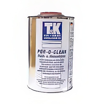 Liquid for removing flex and flock foils