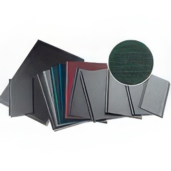 Okładka twarda do oprawy kanałowej METALBIND o fakturze tkaniny (304 mm) - 10 szt.