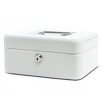 Cash box 20 x 16 x 8 cm grey