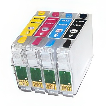 Zestaw kartridży wielokrotnego napełniania do Epson Stylus DX 7450 (chipy autoresetujące)