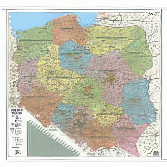 POLSKA - mapa administracyjno - drogowa 100 x 100 cm