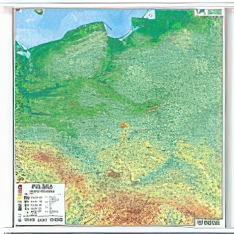 POLSKA - mapa fizyczna 100 x 100 cm