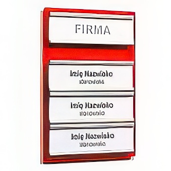 Tabliczka przydrzwiowa 15 x 11 cm z profilami aluminiowymi