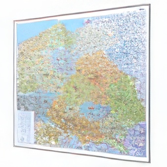 POLSKA - mapa magnetyczna administracyjno-drogowa 148 x 140 cm