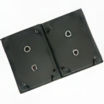 Slim box for 4 CDs black