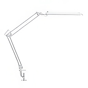 Energy Saving Lamp MAULatlantic with clamp white