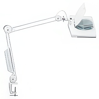 Energy Saving Magnifying Lamp MAULvitrum white