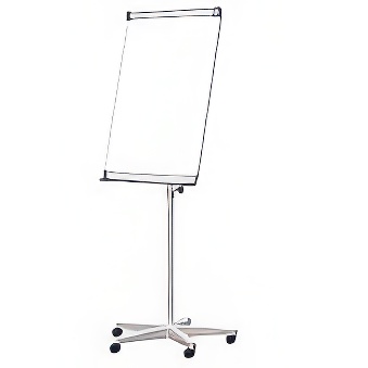 Flipchart mobile, magnetic-drywipe surface