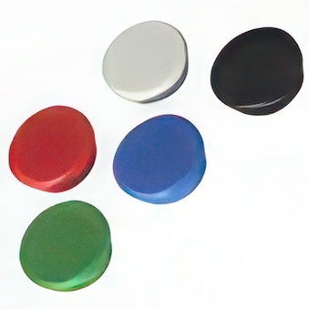 Circle magnets - assorted colours (diameter 25 mm)