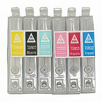 Set of cartridges for multiple filling for Epson Stylus Photo PX 700 / 710 / 810 with autoresetting chips