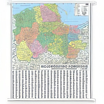 POMORSKIE - road map with administrative division 100 x 120 cm