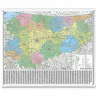 WARMIŃSKO - MAZURSKIE - mapa administracyjno - drogowa 100 x 120 cm
