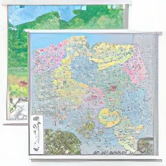 POLSKA - mapa fizyczno - administracyjna (dwustronna) 43 x 62 cm