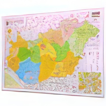 Hungary magnetic road map with administrative division 137 x 98 cm