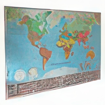 ŚWIAT - mapa magnetyczna polityczna 190 x 140 cm