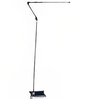 Lampa stojąca ledowa srebrna