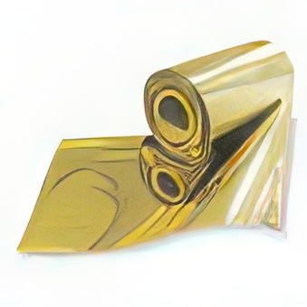 Foil for hot stamping machine in roll, gold, 180 mm x 122 m