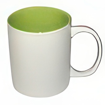 Mug for sublimation printout - light green inside