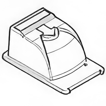 Kapturek do HP 51649A w kolorze niebieskim