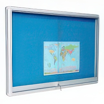 Magnetic showcase with sliding door 120 x 150 cm