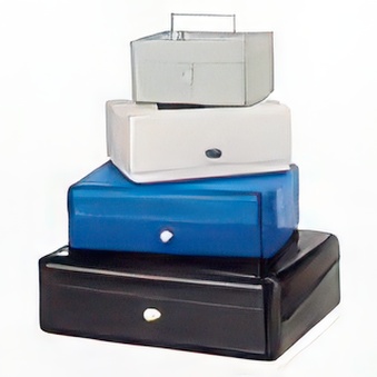 Cash box 30 x 24 x 9 cm black