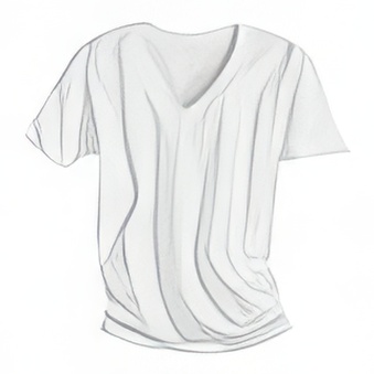 Classic V-neck Women biała koszulka reklamowa do nadruku L