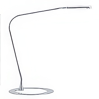 Lampa biurkowa Plaza LED chrom