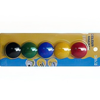 Magnesy okrągłe w blistrze (średnica 30 mm) mieszane, 5 sztuk