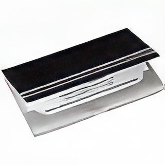 Etui na wizytówki aluminiowo-plastikowe czarne