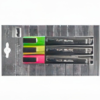 Komplet markerów kredowych fluorescencyjnych - 3 kolory