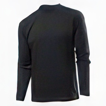 Classic Long Sleeve Men czarna koszulka reklamowa do nadruku XL