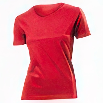 Classic Women red T-shirt for print M