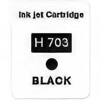 Labels for HP 703 Black cartridges (piece of 20)