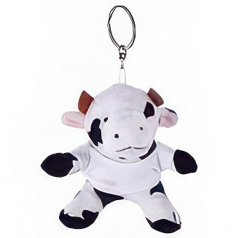 Key ring plushy cow for printing